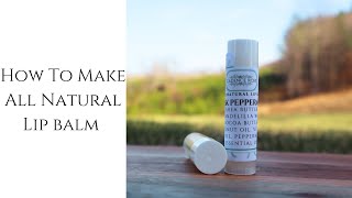 How To Make All Natural Lip Balm With Recipe  Cadence Rose [upl. by Torosian]