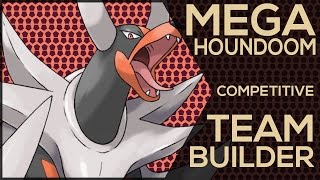 Mega Houndoom Competitive Team Builder Pokemon Showdown ORAS UU Facecam [upl. by Eirena]