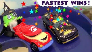 Funlings Cars Fastest Wins Competition with Mario and Wizard Funling [upl. by Buffum260]