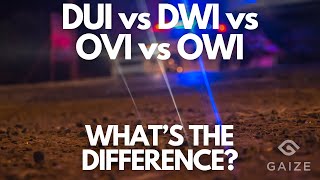 DUI vs DWI vs OVI vs OWI  Whats the difference [upl. by Sylvanus]