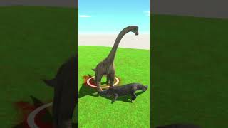 Purussaurus VS Brachiosaurus Fight Battle  Animal Revolt Battle Simulator [upl. by Alfie]