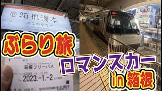 【箱根旅行】箱根フリーパスでロマンスカーに乗って箱根湯本駅に行ってみた [upl. by Neit]