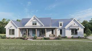 EXCLUSIVE MODERN FARMHOUSE PLAN 00900348 WITH INTERIOR [upl. by Belicia368]