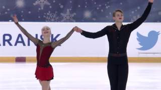 2016 ISU Junior Grand Prix  Saransk  Pairs Short Program  BOIKOVA  KOZLOVSKII RUS [upl. by Jet]