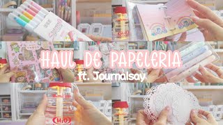 Haul de papelería ft JournalSay 🌷🤍 [upl. by Banwell]