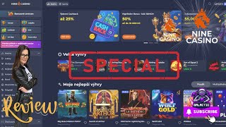 🎰NINE CASINO🎰 ▷ Aktualizovaná RECENZE 2024🔥 [upl. by Drofwarc137]