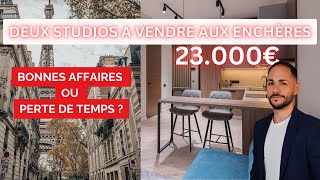 23000 € POUR 2 STUDIOS A PARIS  VRAIE BONNE AFFAIRE [upl. by Ztirf13]