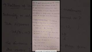 Young Double Slit Experiment YDSE Class 12Derivation trending viral physics motivation [upl. by Aekim]