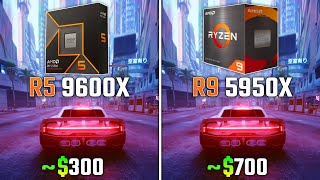 RYZEN 5 9600X vs RYZEN 9 5950X  Test in 6 Games [upl. by Vijnas513]