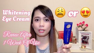 Whitening Eye CreamMeishoku 🇯🇵 Placenta Whiter Medicated Eye Cream  Lady’s Stuff [upl. by Anastassia]