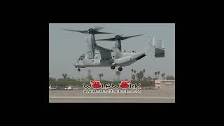 V22オスプレイがバックからお辞儀する動画【エアショーでのデモフライト】 アメリカ海兵隊 [upl. by Glaser998]