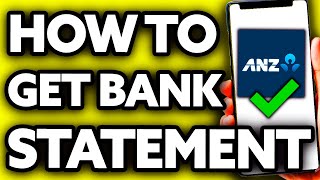 How To Get Bank Statement Online ANZ 2024 [upl. by Orabla]