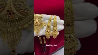 Mangalsutra design Mangalsutra earrings gold golden 1gramgoldjewellery jewellery trending [upl. by Lauri]