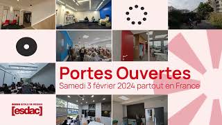 Portes Ouvertes ESDAC  Ecole de Design [upl. by Zetrauq551]