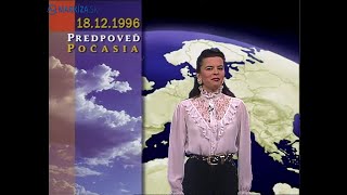 TV Markíza  Počasie 18 12 1996 [upl. by Telimay]