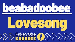 beabadoobee  Lovesong Karaoke [upl. by Clarisa]