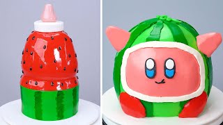 🍉 Amazing WATERMELON Dessert Recipes  Satisfying Cake Decorating Recipes  So Yummy [upl. by Petua794]