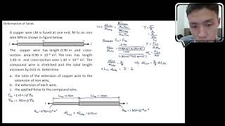 Deformation of Solids Example 2 Chapter 8 Physics of Matter [upl. by Von]