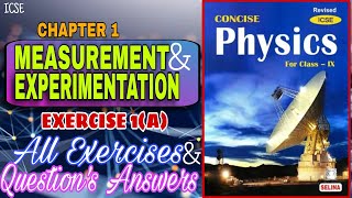 Measurements and Experimentation ICSE Class 9  CHAPTER 1 Physics concise  Answers with numerical [upl. by Follmer]