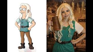 Characters from Disenchantment in REAL LIFE  cosplay [upl. by Ressler]