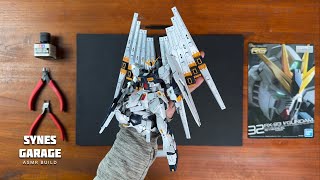 Rx93 Nu Gundam RG 1144  ASMR BUILD  Bandai [upl. by Eelanej]