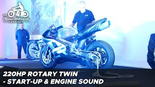 Crighton CR700W  220hp twin rotary engine motorcycle startup [upl. by Annette]