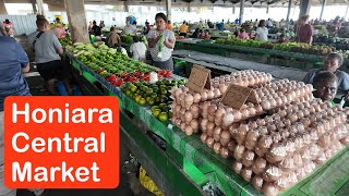 Solomon Islands🇸🇧 Best Fruits at Honiara Central Market [upl. by Aerbua551]