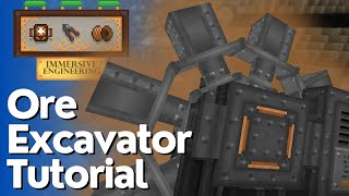 How To Build An Ore Excavator Immersive Engineering [upl. by Debbee]