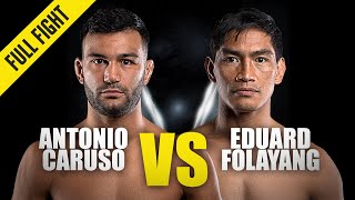 Antonio Caruso vs Eduard Folayang  ONE Championship Full Fight [upl. by Eitsyrc]