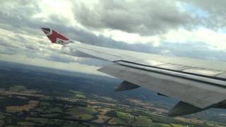 VS18 Virgin atlantic London gatwick LGW takeoff to orlando [upl. by Ytitsahc]