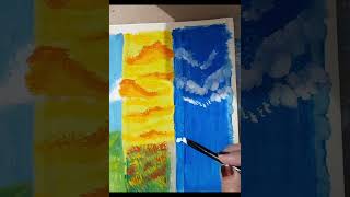 painting four seasonspaint with poster colorslike my vedio plzsubscribe my channel [upl. by Linetta649]