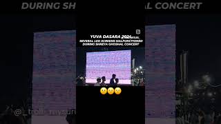 SEVERAL LED SCREENS MALFUNCTIONED DURING SHREYA GHOSHAL CONCERT AT YUVA DASARA 2024 [upl. by Evonne]