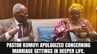 A must watch 😲 Pastor Kumuyi apologized publicly concerning marriage settings in DCLM [upl. by Keiryt]