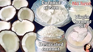 Virgin coconut oil  cold pressed virgin coconut oil at home  homemade pure coconut oil [upl. by Gambrill]