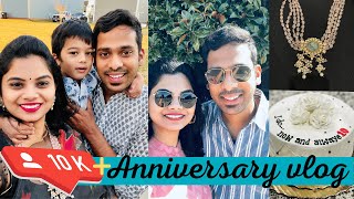 Anniversary Spl Vlog 👩‍❤️‍👨 10k Subs Celebrations 🥳🤩 SpaDay  Jewelry amp Outfits  TeluguVlogsUSA [upl. by Aleihs301]