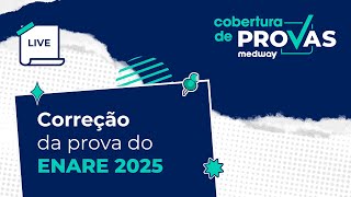 Live de Correção  Prova de Residência Médica do ENARE 2025  Cobertura de Provas Medway [upl. by Ttenna]