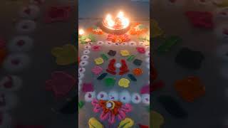 Best Rangoli design diwali special ytshorts VR [upl. by Mendelsohn]