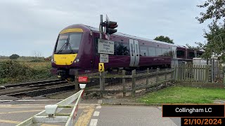 Collingham Level Crossing 21102024 ftEWSTrains [upl. by Matazzoni]