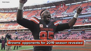 Cleveland Browns opponents for 2019 season revealed [upl. by Neil]