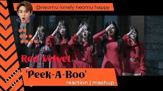 Red Velvet 레드벨벳 피카부 PeekABoo MV kpop Reaction Mashup neomulonelyneomuhappy [upl. by Yhtomit]