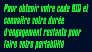 obtenir numero RIO trouver code RIO pour une portabilite sfr freeorangebouygues avoir RIO [upl. by Nyluqcaj]