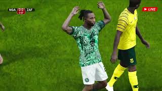 Nigeria vs South Africa LIVE  CAF African Cup Of Nations 2024  Match LIVE Today Game play PES [upl. by Ayotac]