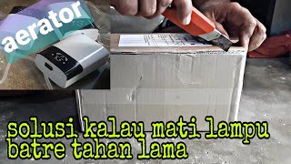 unboxing aerator acdc merk amara AA7702 langsung di reviewbatre bisa di cas ulang [upl. by Eseryt]