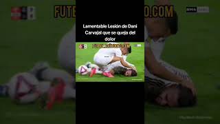 Dolor por la lesión de Dani Carvajal futbolaquitodito danicarvajal realmadrid [upl. by Ellinehc896]