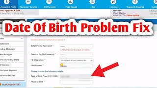 Sbi Net Banking Date Of Birth Problem  SBI net banking forgot user id and password how to recover [upl. by Philender]