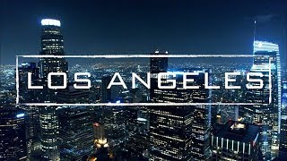 Los Angeles By Night  4K Drone Video [upl. by Eetsirk]