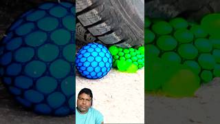 Car 🚗 crossing soft and crunchy things by tyre crushingcrunchyandsoftthings satisfying shorts [upl. by Dahs]