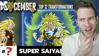 I NEVER KNEW THAT ABOUT SUPER SAIYAN 3 Reacting to quotDBcember Top 12 Dragon Ball Transformationsquot [upl. by Greyso264]