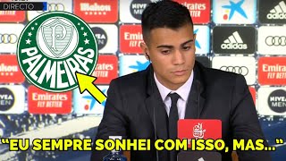 CHAPÃ‰U NO FLÃ OLHA OQUE O REINIER FALOU APÃ“S ACERTO COM O PALMEIRAS NOTICIAS DO PALMEIRAS [upl. by Kacey]