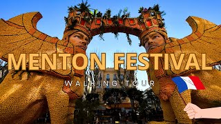 MENTON FESTIVAL France Walking Tour 4K [upl. by Ayetal]